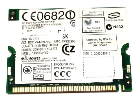 Intel Karta sieciowa WIFI WM3B2100