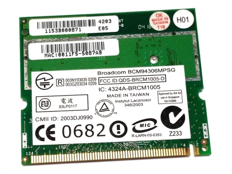 Karta sieciowa WIFI BCM94306MPSG