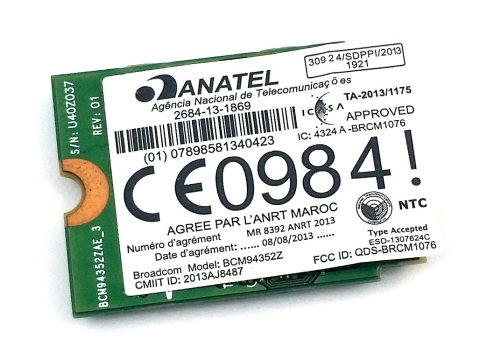 Broadcom Karta Sieciowa WIFI M.2 BCM94352Z
