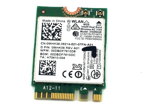 Intel Karta Sieciowa WIFI M.2 3165NGW AC
