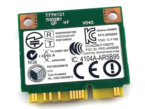 Atheros Karta Sieciowa WIFI mPCIe AR5B95