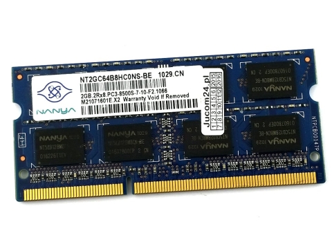 Nanya Pamięć DDR3 2 GB 1066MHz 1,5V NT2GC64B8HC0NS-BE