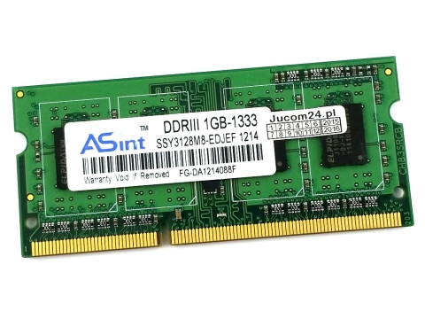 Asint Pamięć DDR3 1 GB 1333MHz 1,5V SSY3128M8-EDJEF