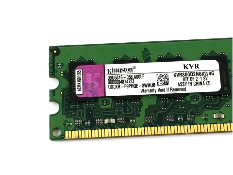 Kingston Pamięć DDR2 2 GB 800MHz 1,8V KVR800D2N6K2/4G