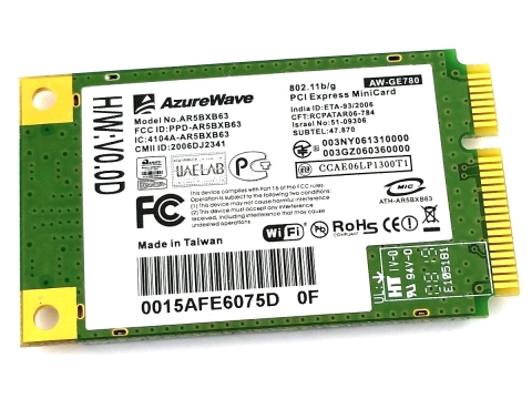 AzureWave Karta Sieciowa WIFI mPCIe AW-GE780