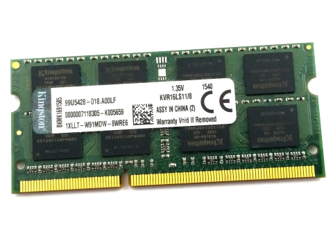 Kingston Pamięć DDR3L 8 GB 1600MHz 1.35V KVR16LS11/8
