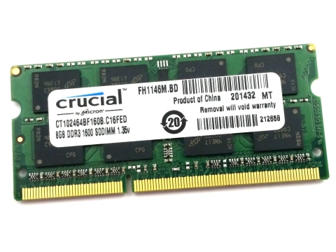 Crucial Pamięć DDR 8 GB 1600MHz 1,2V CT102464BF160B.C16FED