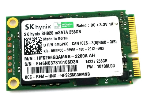 Dysk SSD mSata mSata Interfejs mSATA HFS256G3AMNB-2200A