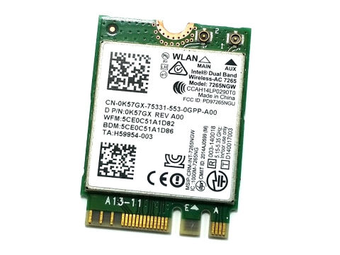Intel Karta Sieciowa WIFI M.2 7265NGW AC
