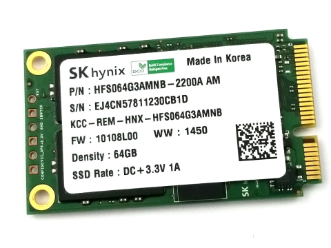 Dysk SSD mSata mSata Interfejs mSATA HFS064G3AMNB-2200A