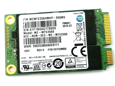 Samsung Dysk SSD mSata mSata Interfejs mSATA MZMTE256HMHP-000MV