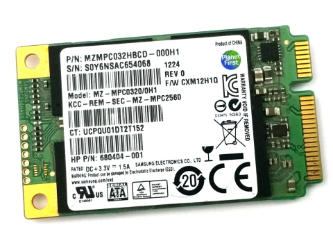 Samsung Dysk SSD mSata mSata Interfejs mSATA MZ-MPC0320/0H1