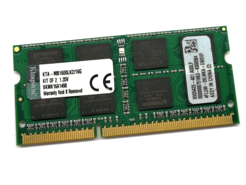 Kingston Pamięć DDR3L 8 GB 1600MHz 1,35V KTA-MB1600LK2/16G