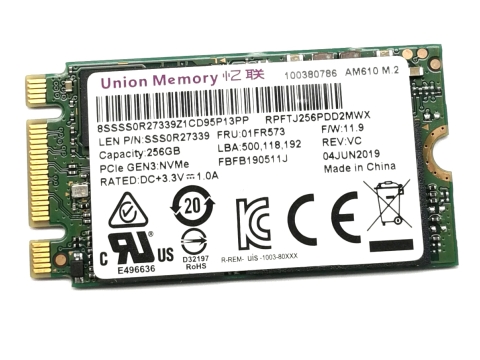 Union Memory Dysk SSD PCIe NVMe  Interfejs