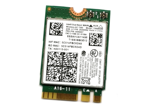 Intel Karta Sieciowa WIFI M.2 7260NGW
