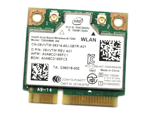 Intel Karta Sieciowa WIFI mPCIe D P/N: 09VVTM