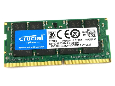 Crucial Pamięć DDR4 16GB 2400MHz 1,2V CT16G4SFD824A.C16FBD1