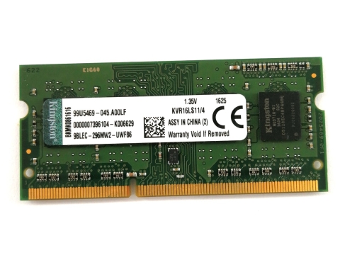 Kingston Pamięć DDR3L 4GB 1600MHz 1.2V KVR16LS11/4