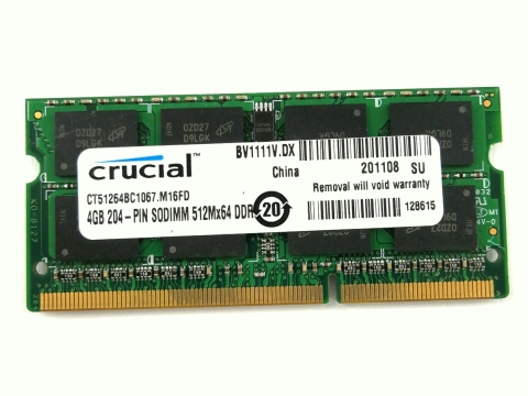 Crucial Pamięć DDR3 4GB 1066MHz 1,5V CT51264BC1067.M16FD
