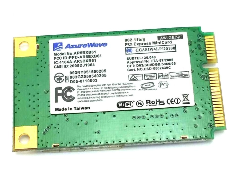 Atheros Karta sieciowa WIFI miniPCIe 54Mb AR5BXB61