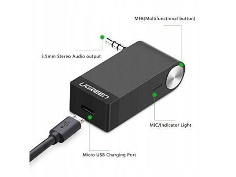 Odbiornik Muzyczny Bluetooth Audio Transmiter Jack