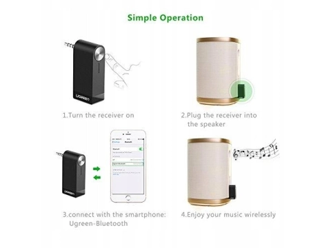 Odbiornik Muzyczny Bluetooth Audio Transmiter Jack